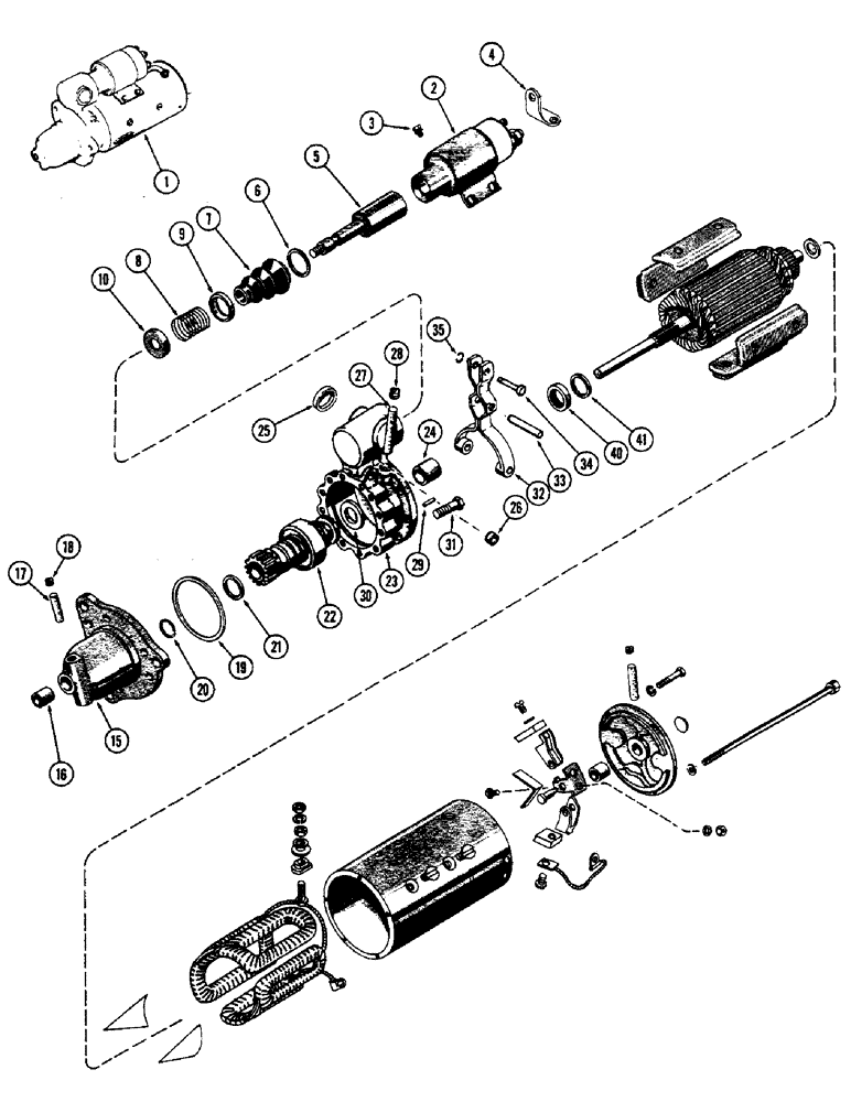 Схема запчастей Case W9E - (070) - A20633 STARTER, (377B SPARK IGNITION ENGINE) (04) - ELECTRICAL SYSTEMS