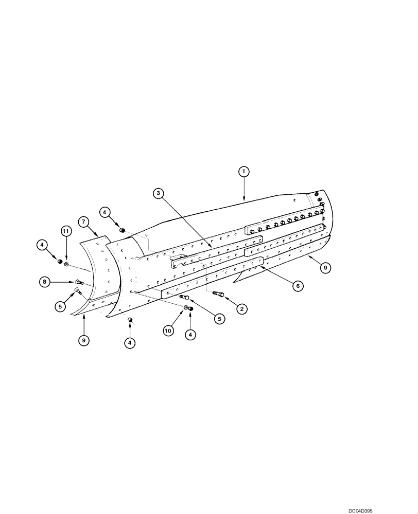 Схема запчастей Case 865 - (09.12[00]) - BLADE - ASSEMBLY (14 FEET) (09) - CHASSIS