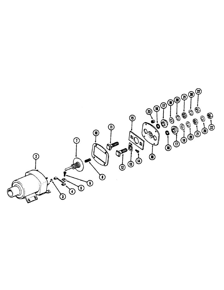 Схема запчастей Case 600 - (066) - A42376 SOLENOID, (336BD) AND (336BDT) DIESEL ENGINES (06) - ELECTRICAL SYSTEMS