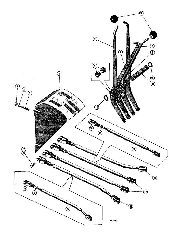 Схема запчастей Case 1000 - (126) - CONTROL TOWER (05) - UPPERSTRUCTURE CHASSIS