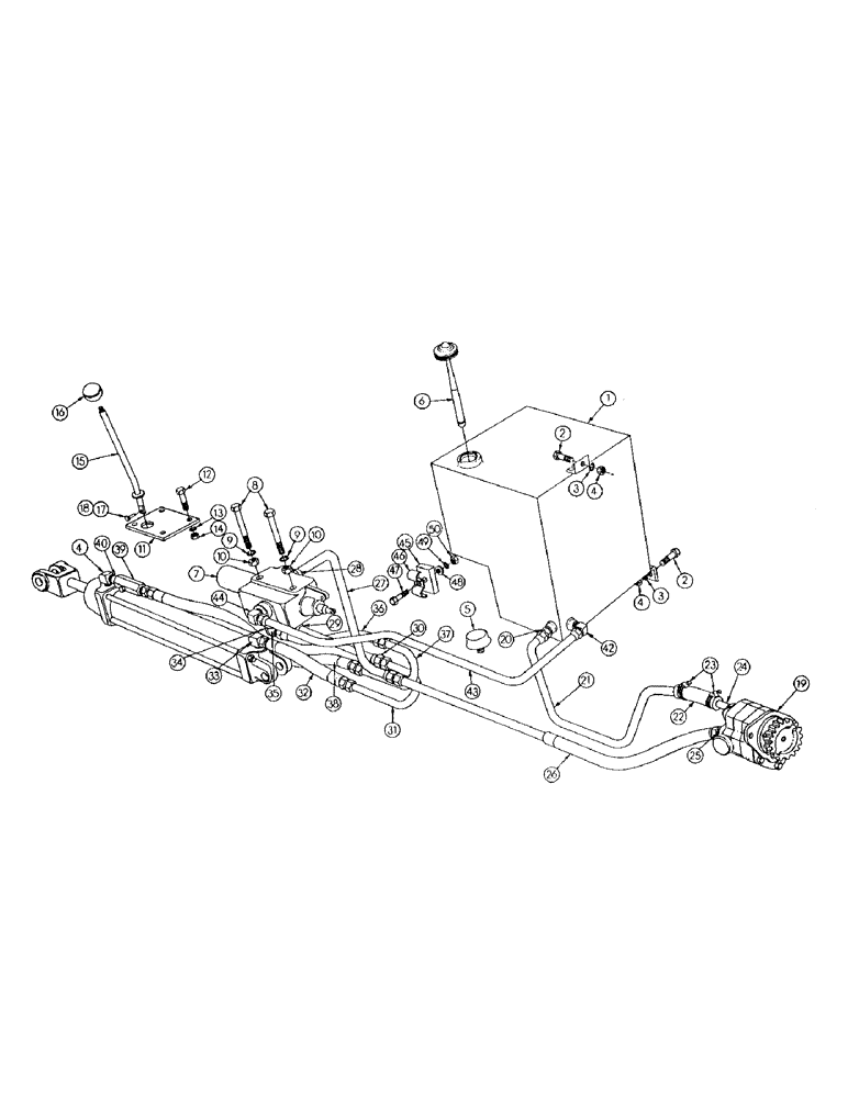 Схема запчастей Case 256 - (102) - THREE POINT HYDRAULIC INSTALLATION (07) - HYDRAULIC SYSTEM