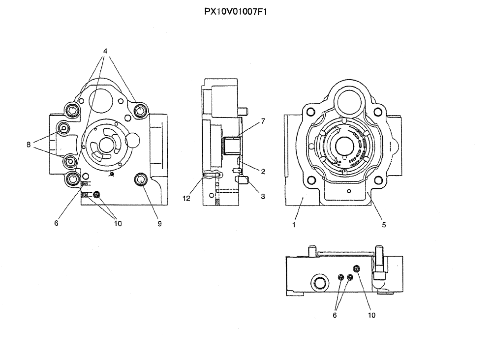 Схема запчастей Case CX31B - (07-026) - COVER ASSY (35) - HYDRAULIC SYSTEMS