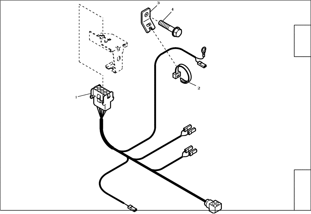 Схема запчастей Case 21E - (95.031[2987918001]) - CABLE HARNESS (55) - ELECTRICAL SYSTEMS