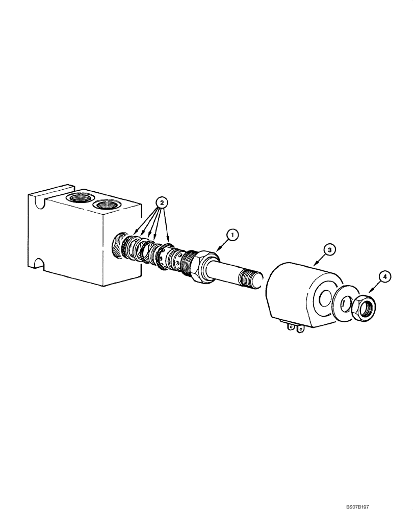 Схема запчастей Case 845 DHP - (08.68[00]) - SADDLE LOCK - SOLENOID VALVE (08) - HYDRAULICS