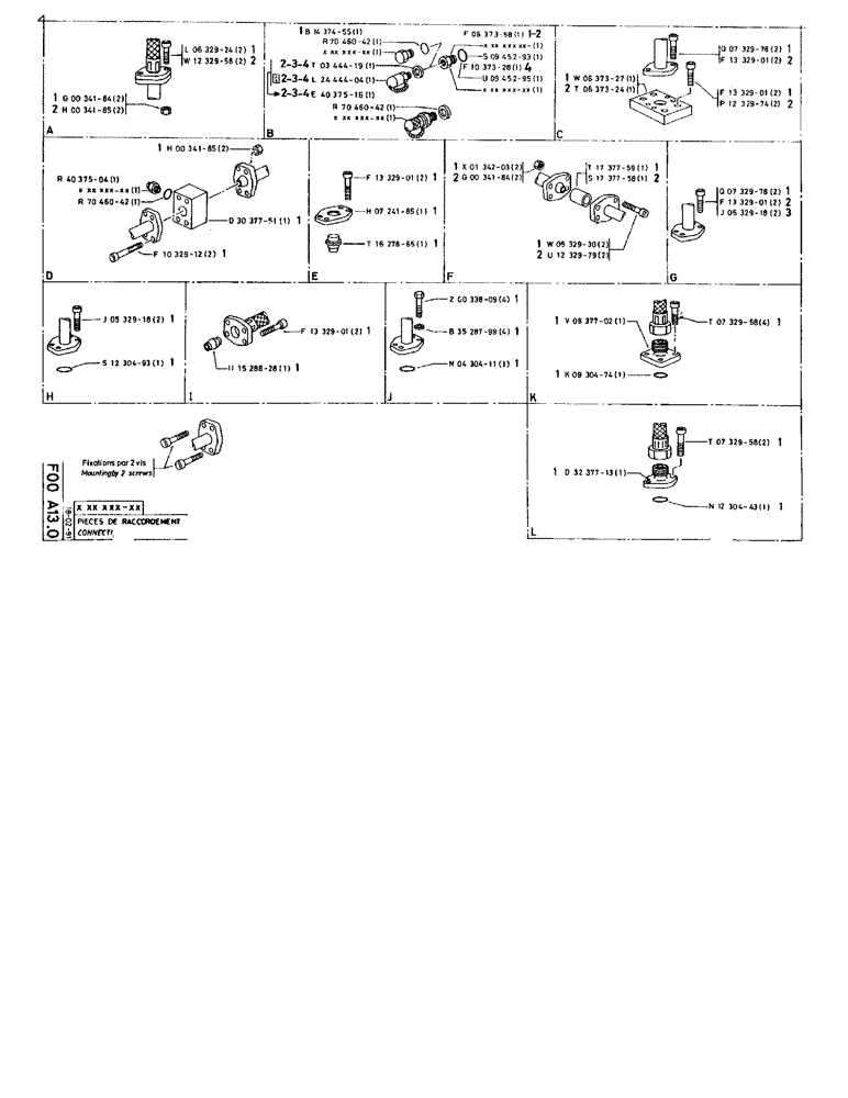 Схема запчастей Case 90BCL - (165) - CONNECTION (07) - HYDRAULIC SYSTEM