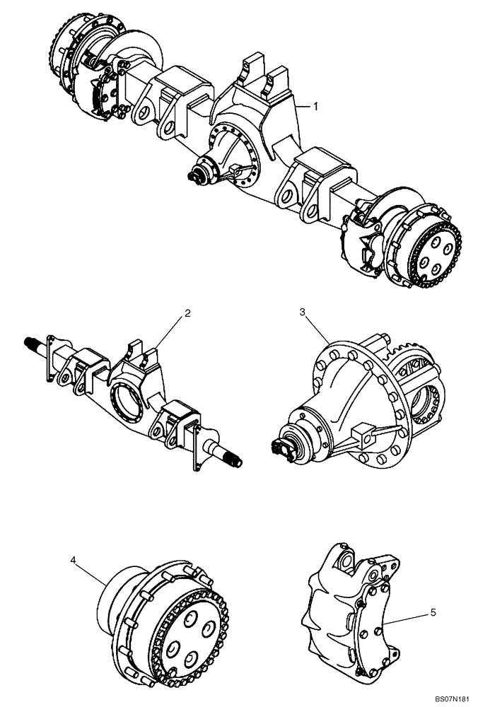 Схема запчастей Case 327B - (33A00000062[001]) - SECTION INDEX, REAR AXLE ASSY W/DRY BRAKE (89500424756) (11) - AXLES/WHEELS