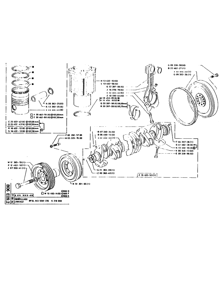 Схема запчастей Case 160CL - (062) - LINKAGE (05) - UPPERSTRUCTURE CHASSIS