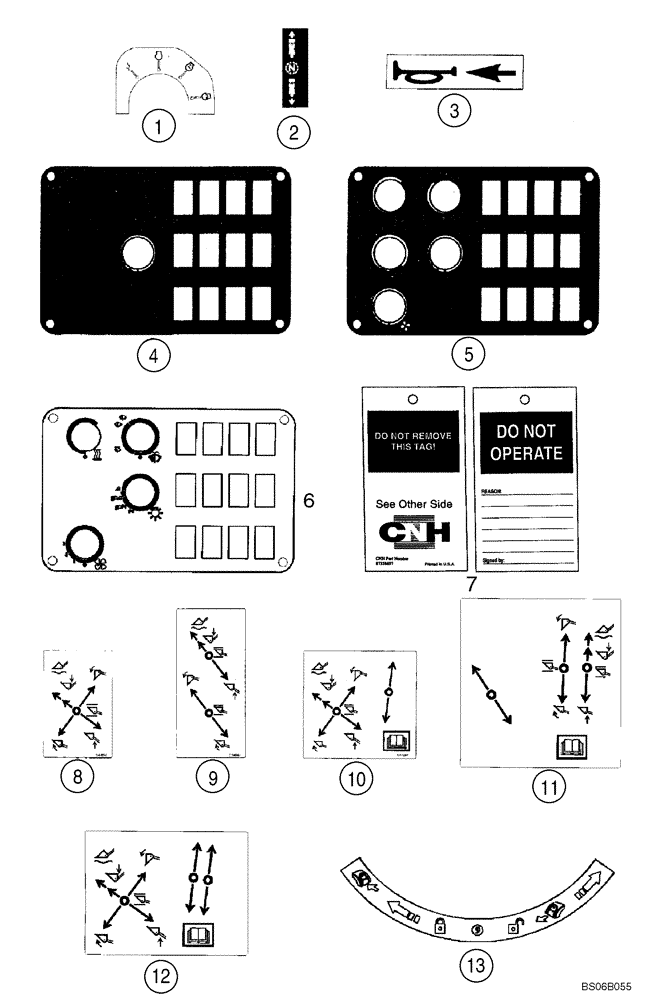 Схема запчастей Case 621D - (09-64) - DECALS (09) - CHASSIS