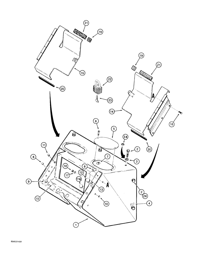 Схема запчастей Case 480F - (4-16) - INSTRUMENT PANEL AND COVERS (04) - ELECTRICAL SYSTEMS