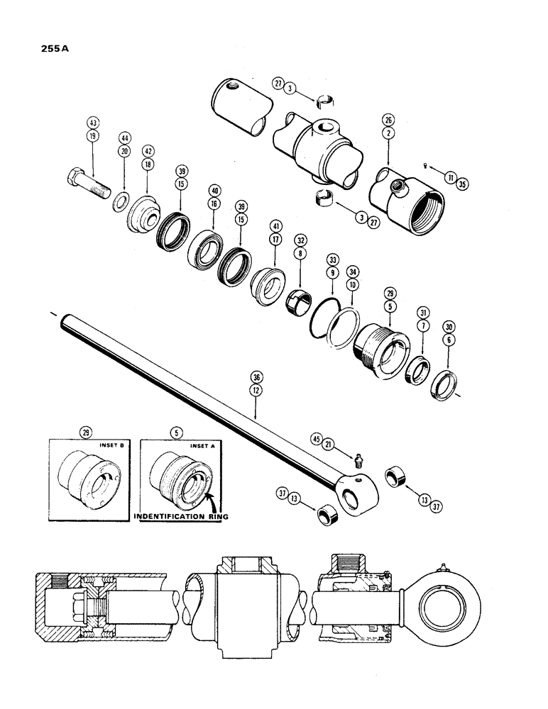 Схема запчастей Case 450 - (255A) - G33466 RIPPER CYLINDER, 3" DIAMETER CYLINDER W/10-1/2" STROKE (07) - HYDRAULIC SYSTEM