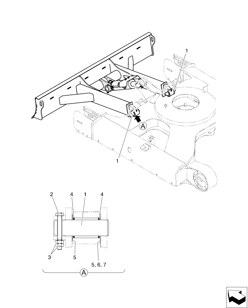 Схема запчастей Case CX50B - (02-020) - DOZER INSTAL (86) - DOZER