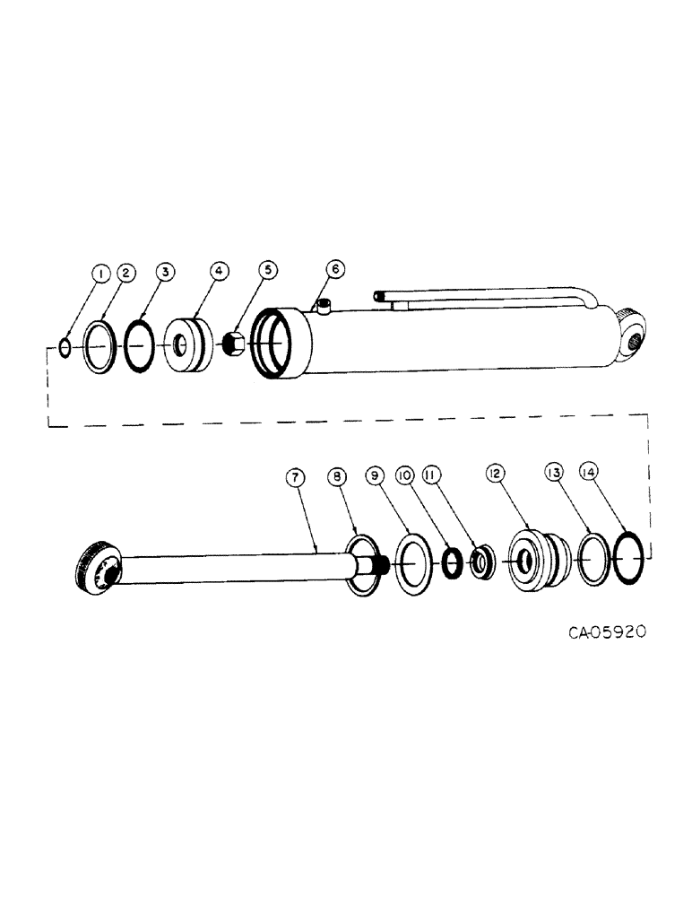 Схема запчастей Case 4150 - (10-27) - HYDRAULICS, LIFT CYLINDER (07) - HYDRAULICS