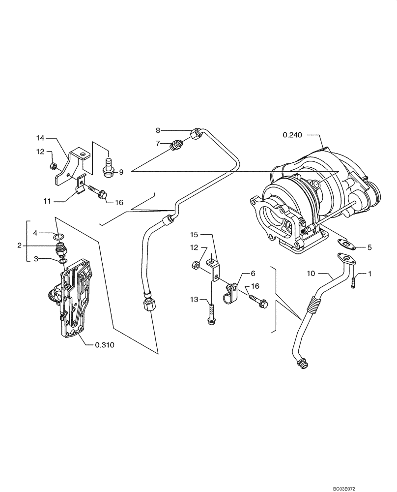 Схема запчастей Case 521D - (0.305[01]) - FUEL INJECTION SYSTEM (02) - ENGINE