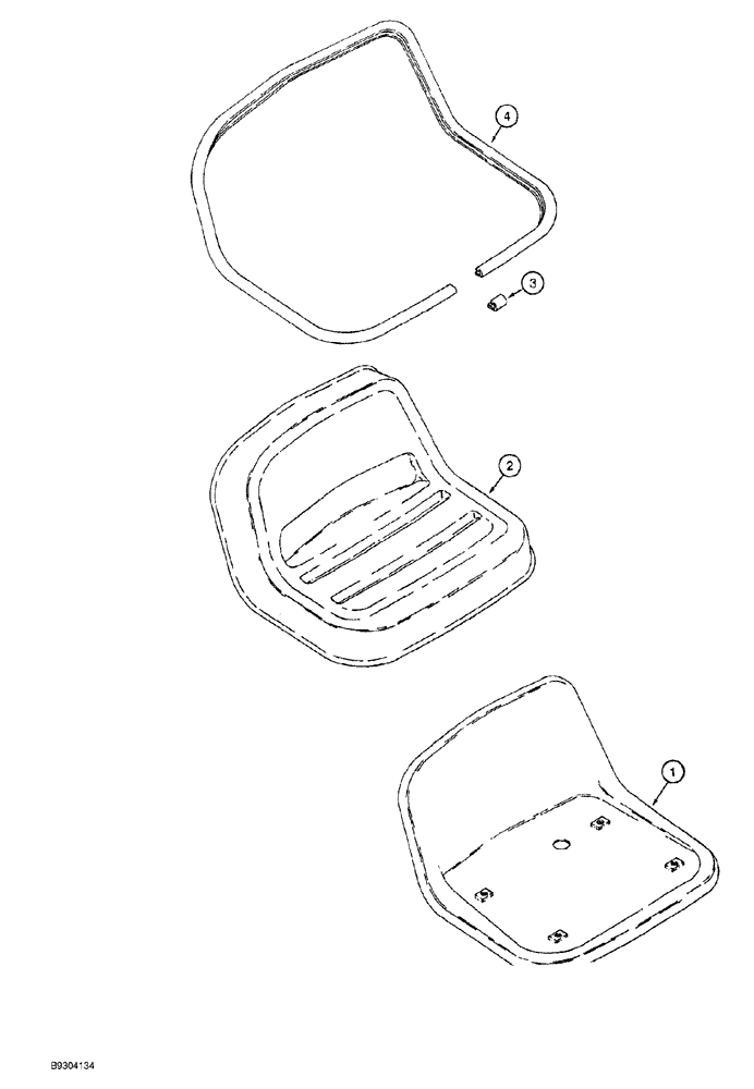 Схема запчастей Case MAXI-SNEAKER - (09-010) - OPERATORS SEAT ASSEMBLY (09) - CHASSIS/ATTACHMENTS