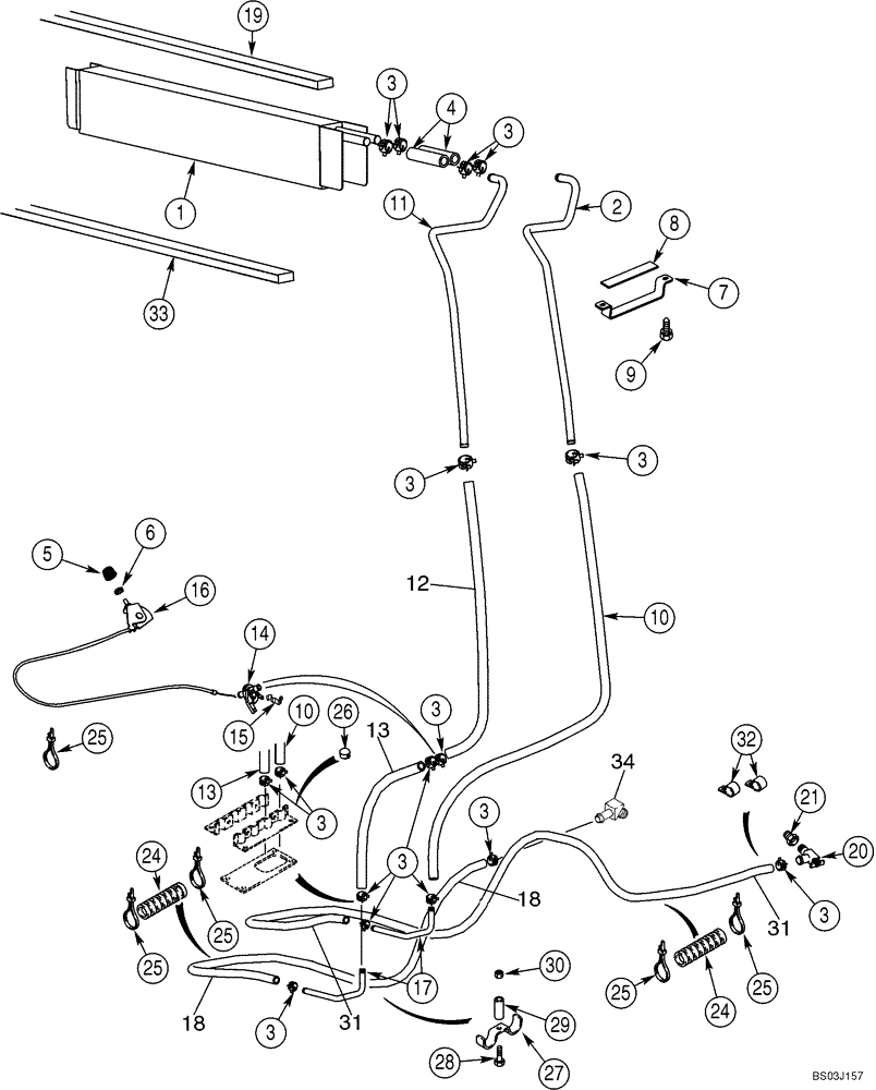 Схема запчастей Case 580M - (09-64) - CAB - HEATER (09) - CHASSIS/ATTACHMENTS