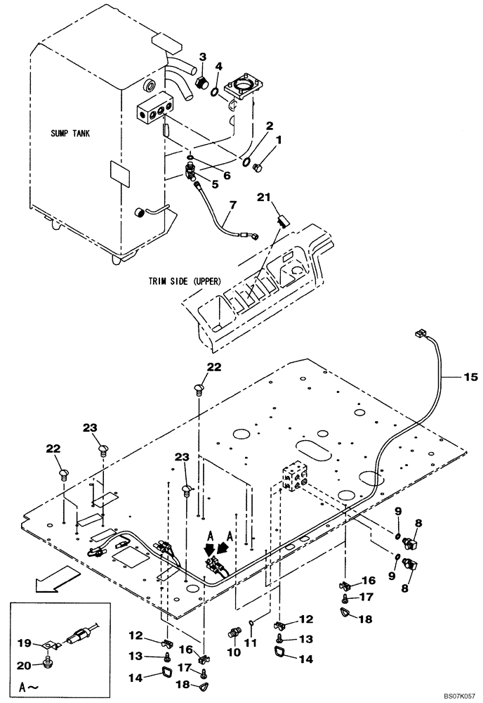 Схема запчастей Case CX130B - (08-67) - PLUG (08) - HYDRAULICS