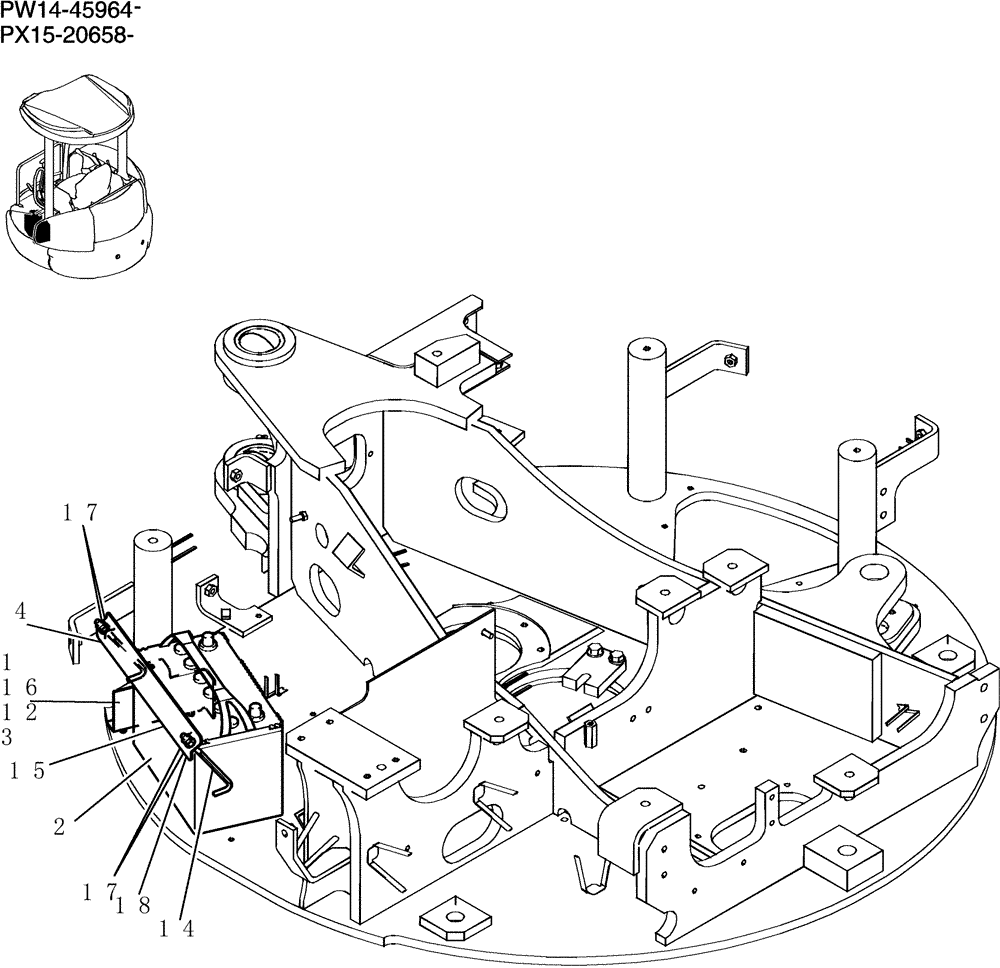 Схема запчастей Case CX36B - (280-01[1]) - BATTERY INSTAL (06) - ELECTRICAL