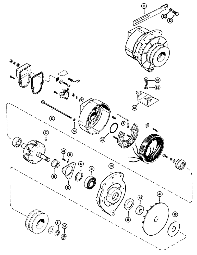 Схема запчастей Case 600 - (070) - A41360 ALTERNATOR, (336BD) AND (336BDT) DIESEL ENGINES (06) - ELECTRICAL SYSTEMS