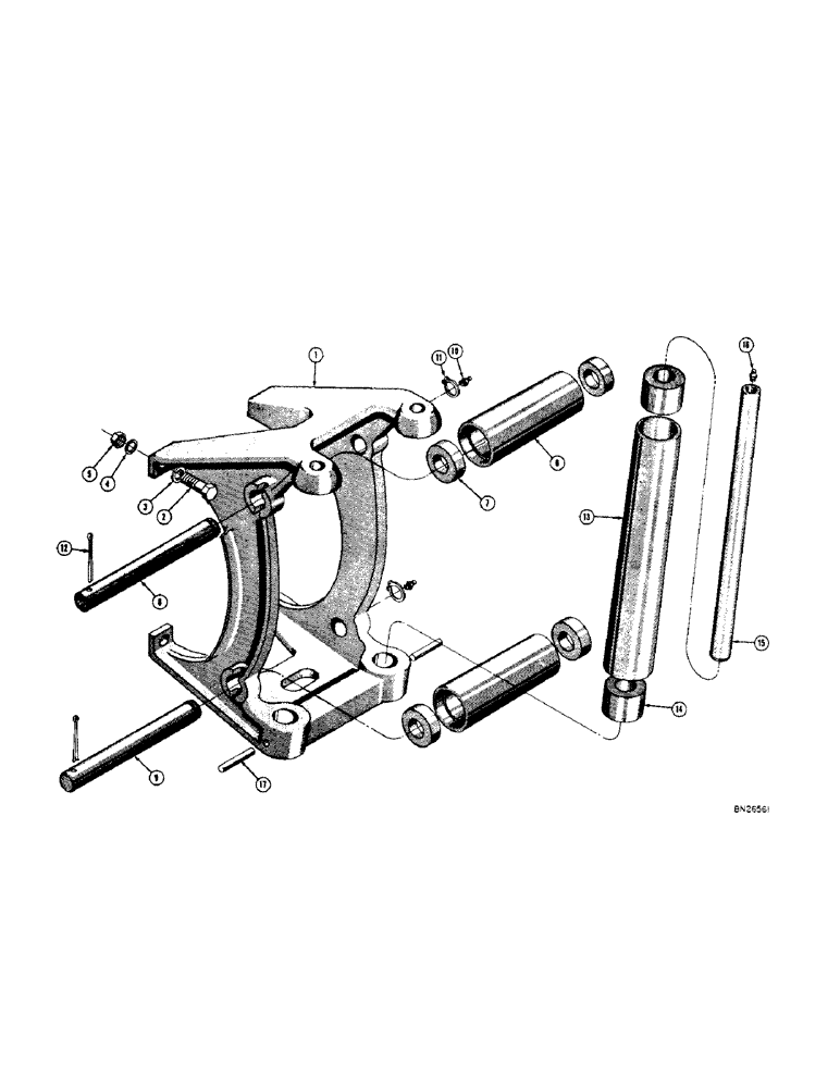 Схема запчастей Case 420 - (194) - C-3 WINCH FAIRLEAD (05) - UPPERSTRUCTURE CHASSIS