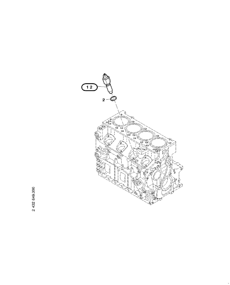 Схема запчастей Case 221E - (95.033[2432649001]) - TEMP.TRANSMITTER (55) - ELECTRICAL SYSTEMS