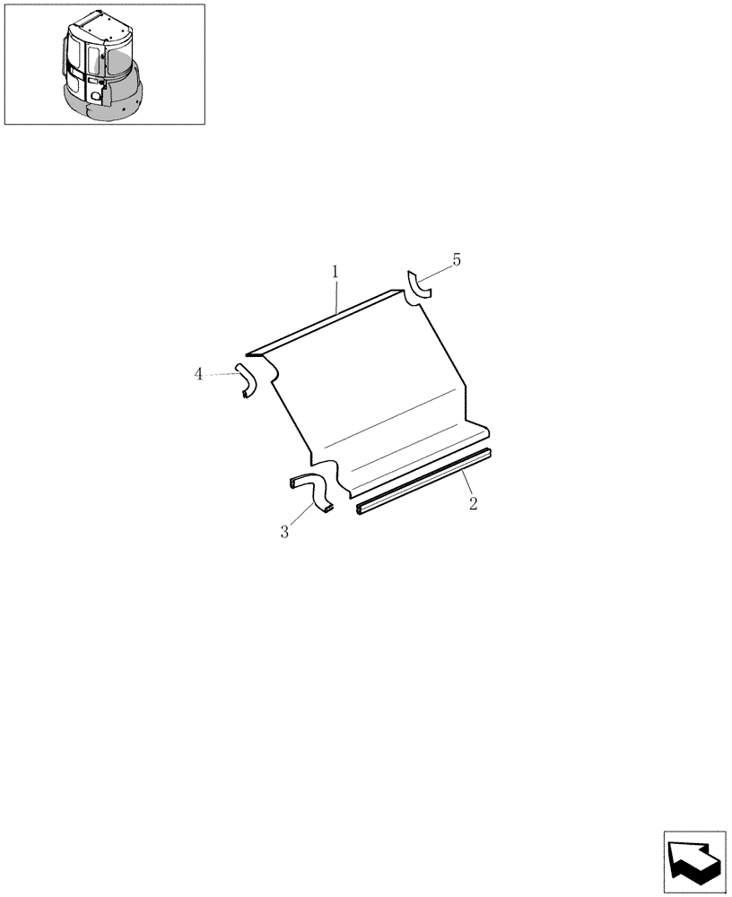 Схема запчастей Case CX27B - (1.300[13]) - GUARDS (01) - Section 1