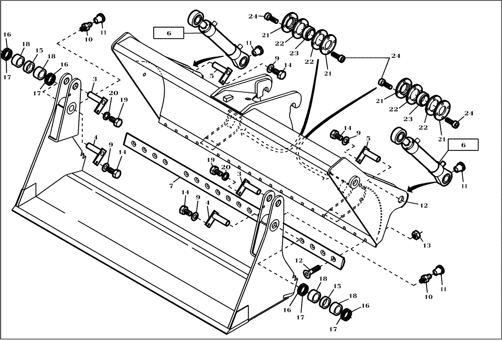 Схема запчастей Case 221D - (64.004[2990717000]) - CLAMSHELL ASSEMBLY PARTS 850L M3+U (82) - FRONT LOADER & BUCKET