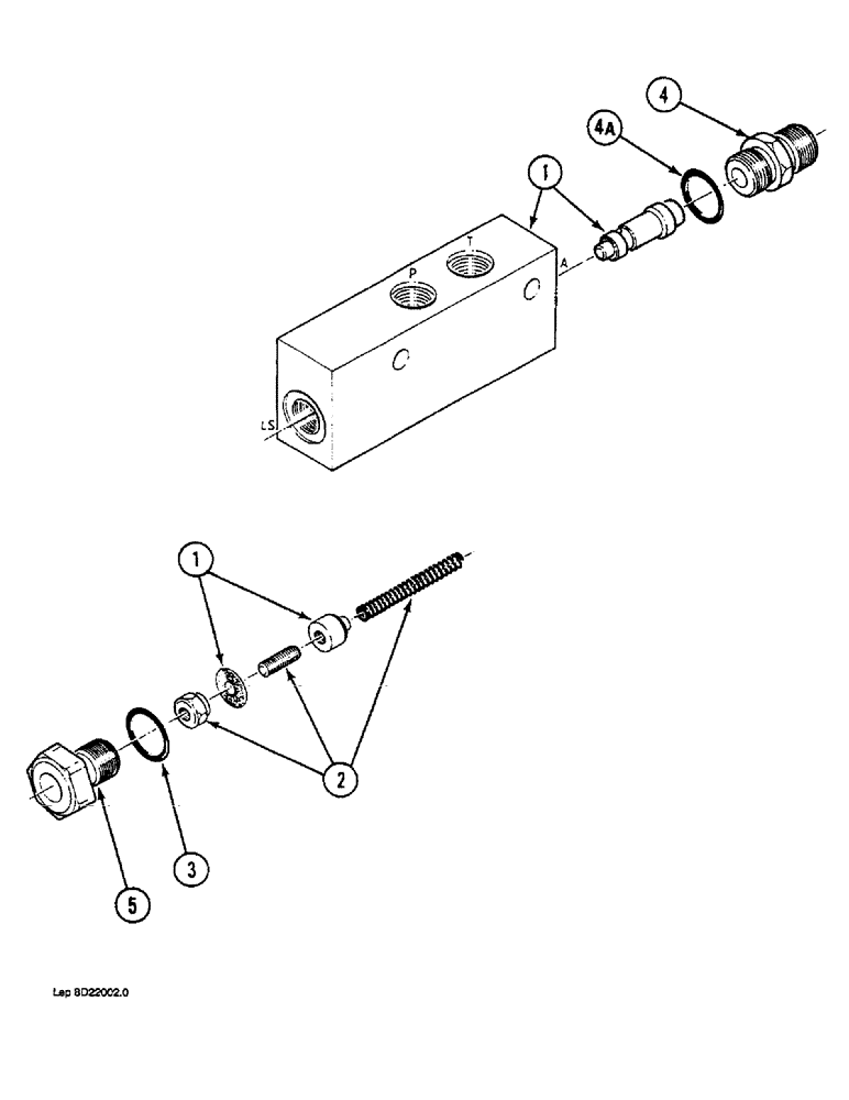 Схема запчастей Case 1088 - (8D-22) - SPEED CONTROL LIMITER VALVE, P.I.N. FROM 20242 AND AFTER, P.I.N. FROM 106940 AND AFTER (08) - HYDRAULICS