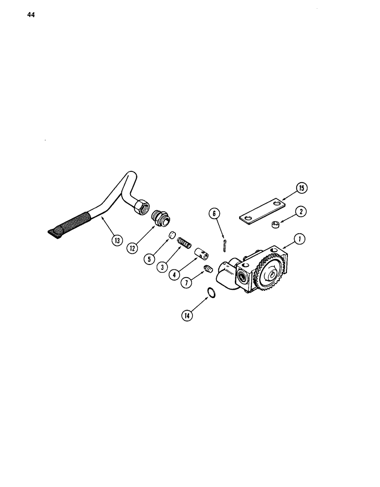 Схема запчастей Case 880C - (044) - OIL PUMP, 504BD DIESEL ENGINE (01) - ENGINE