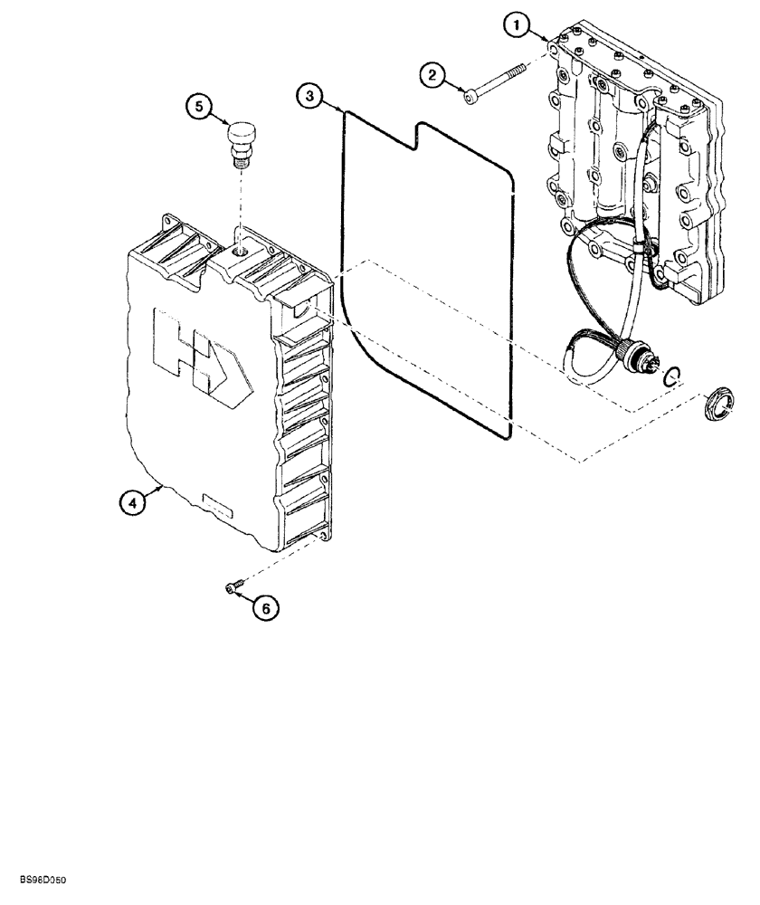 Схема запчастей Case 580SL - (6-112) - CLARK POWERSHIFT TRANSMISSION ASSEMBLY, CONTROL VALVE MOUNTING AND SEALING (06) - POWER TRAIN