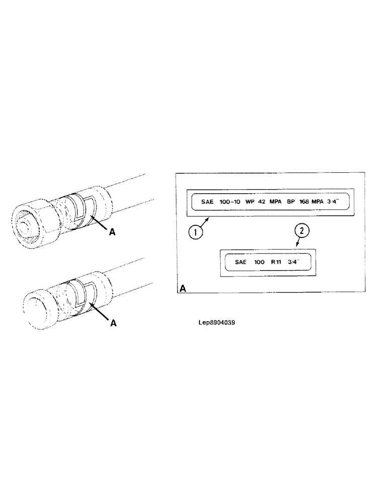 Схема запчастей Case 688C - (9H-14) - HOSES PROTECTION FOR BOOM CYLINDERS AND MARKING HOSES (05.1) - UPPERSTRUCTURE CHASSIS/ATTACHMENTS