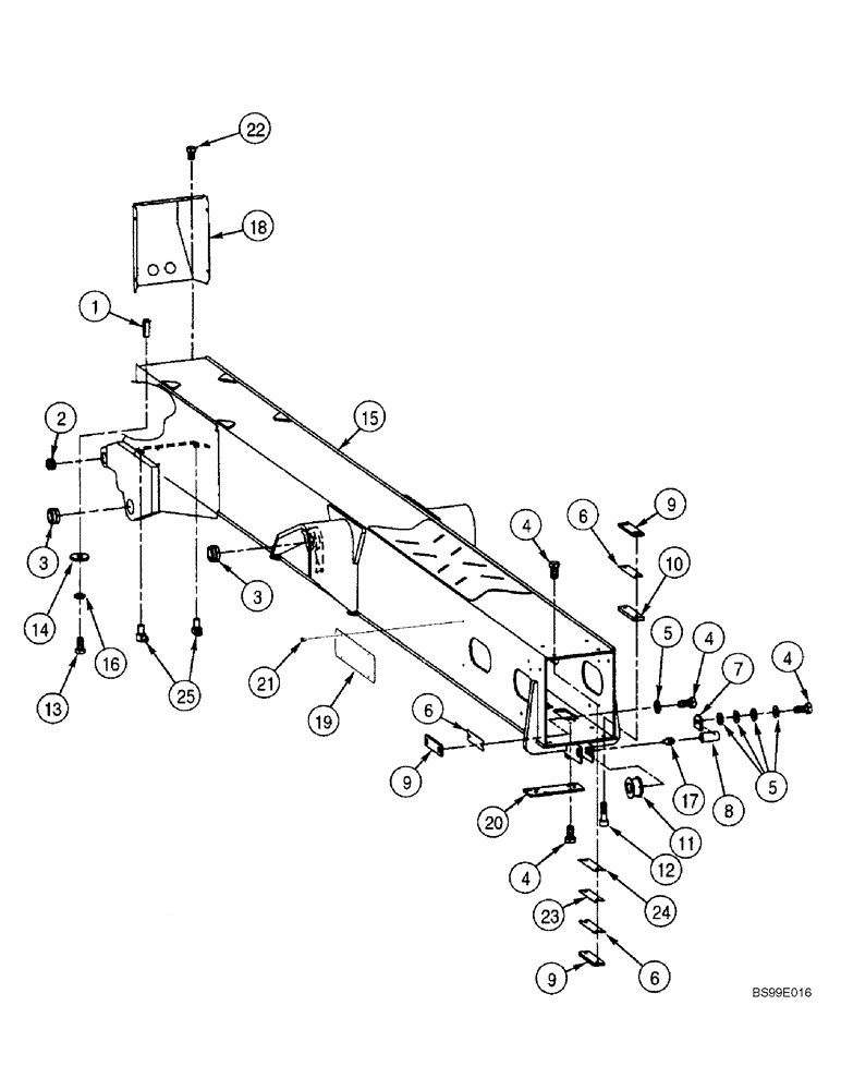 Схема запчастей Case 686GXR - (9-32) - OUTER BOOM SECTION ASSY (BSN 686G JFE0000662; 686GXR JFE0001702) (09) - CHASSIS/ATTACHMENTS