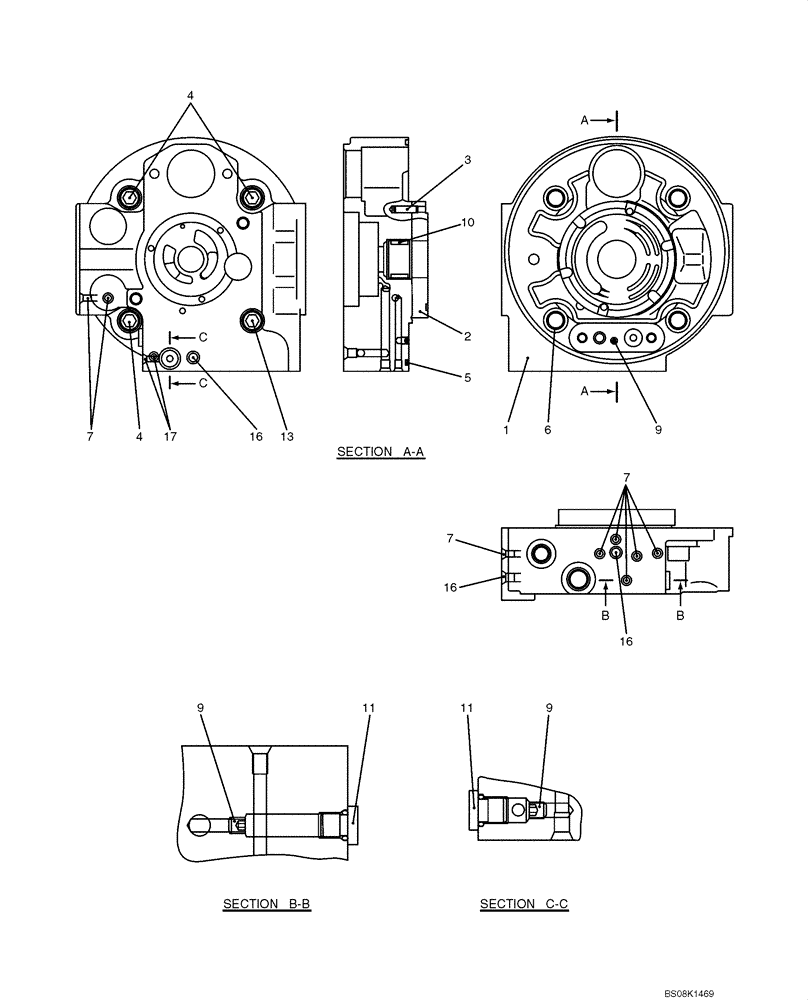 Схема запчастей Case CX50B - (07-032) - COVER ASSY (YJ10V01002F1) ELECTRICAL AND HYDRAULIC COMPONENTS