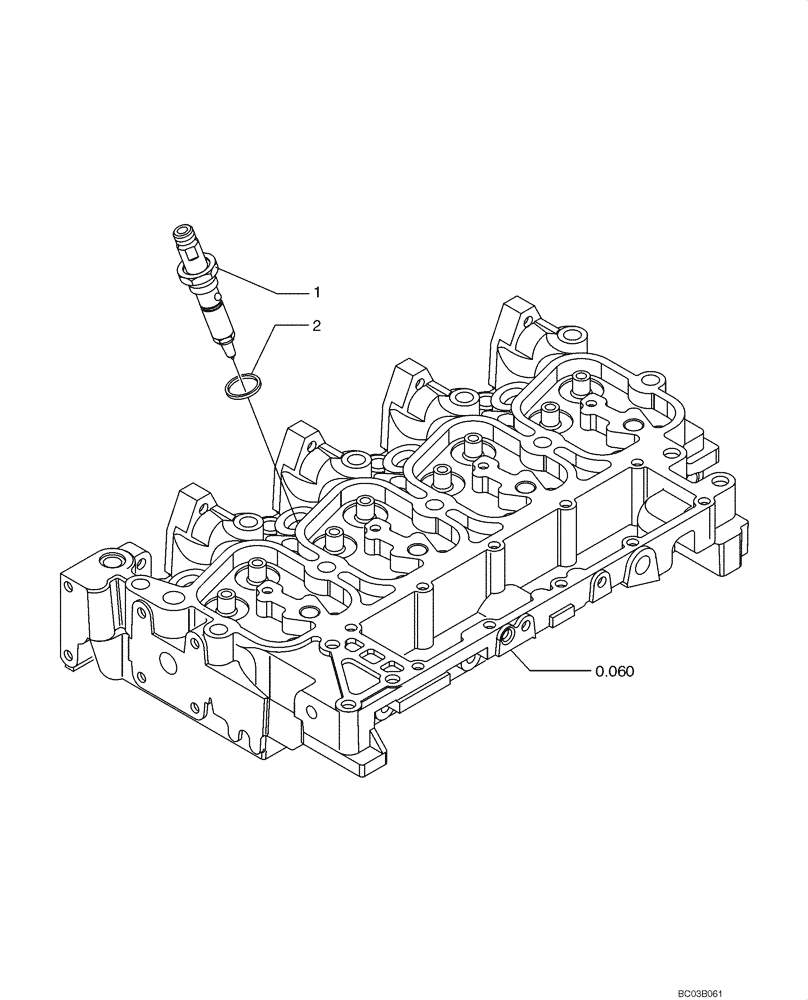 Схема запчастей Case 521D - (0.140[02]) - FUEL INJECTION SYSTEM (03) - FUEL SYSTEM