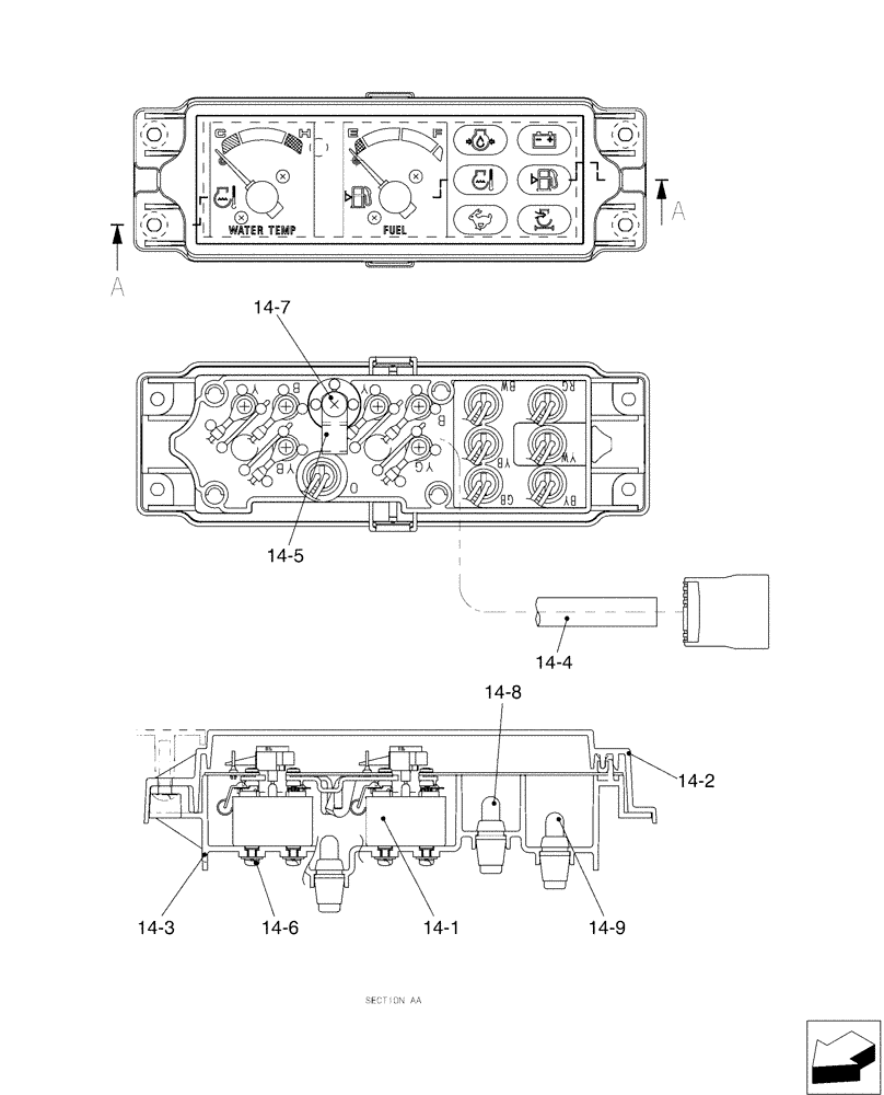 Схема запчастей Case CX50B - (01-036[03]) - CONTROLS, OPERATORS (90) - PLATFORM, CAB, BODYWORK AND DECALS