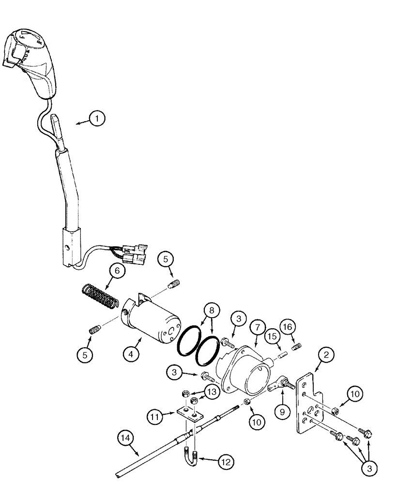 Схема запчастей Case 960 - (06-01) - CONTROLS GROUND DRIVE (06) - POWER TRAIN