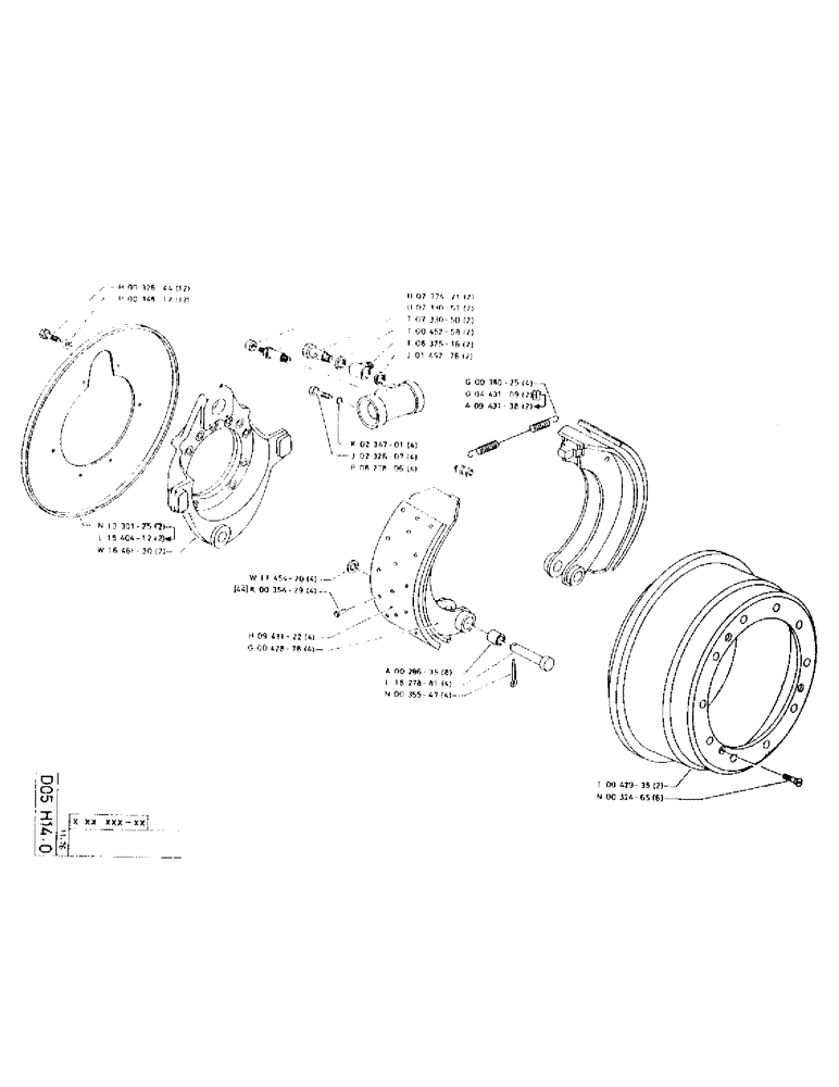 Схема запчастей Case 75P - (059) - BRAKE (04) - UNDERCARRIAGE