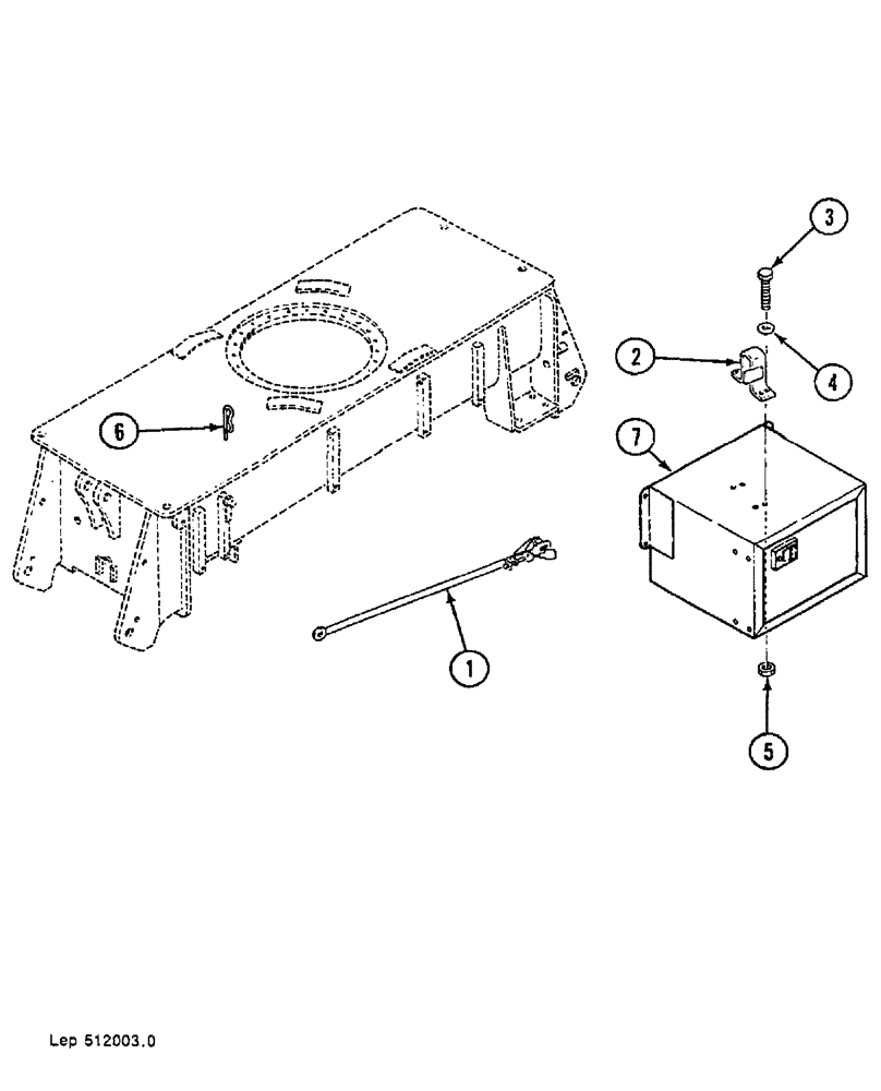 Схема запчастей Case 688B - (50) - TOWING BAR (04) - UNDERCARRIAGE