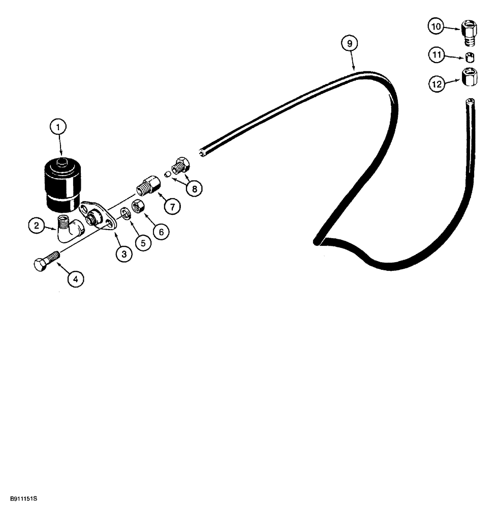 Схема запчастей Case 850G - (2-16) - AIR RESTRICTION INDICATOR (01) - ENGINE