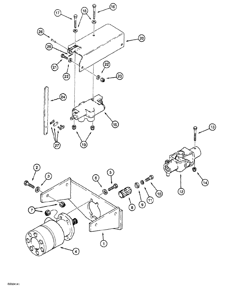 Схема запчастей Case MAXI-SNEAKER - (09-030) - HYDRA-BORER MOUNTING (09) - CHASSIS/ATTACHMENTS