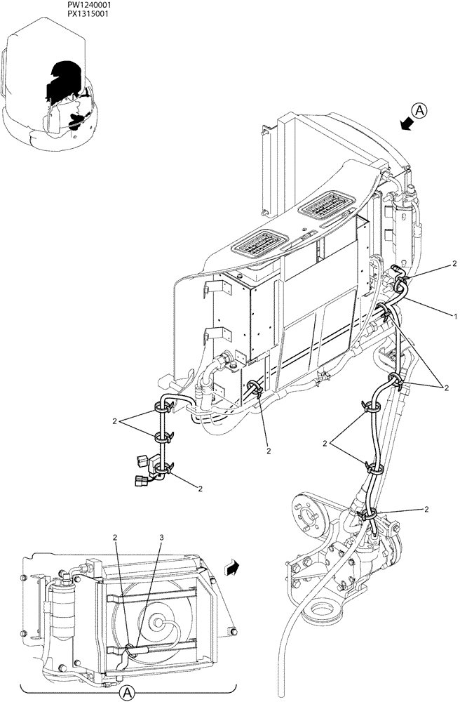 Схема запчастей Case CX36B - (05-021) - HARNESS ASSY (COOLER) (55) - ELECTRICAL SYSTEMS