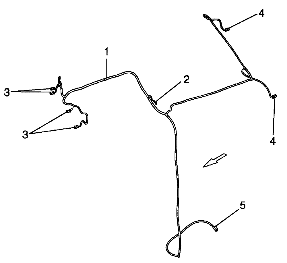 Схема запчастей Case 650L - (55.100.05[01]) - HARNESS, CANOPY (55) - ELECTRICAL SYSTEMS