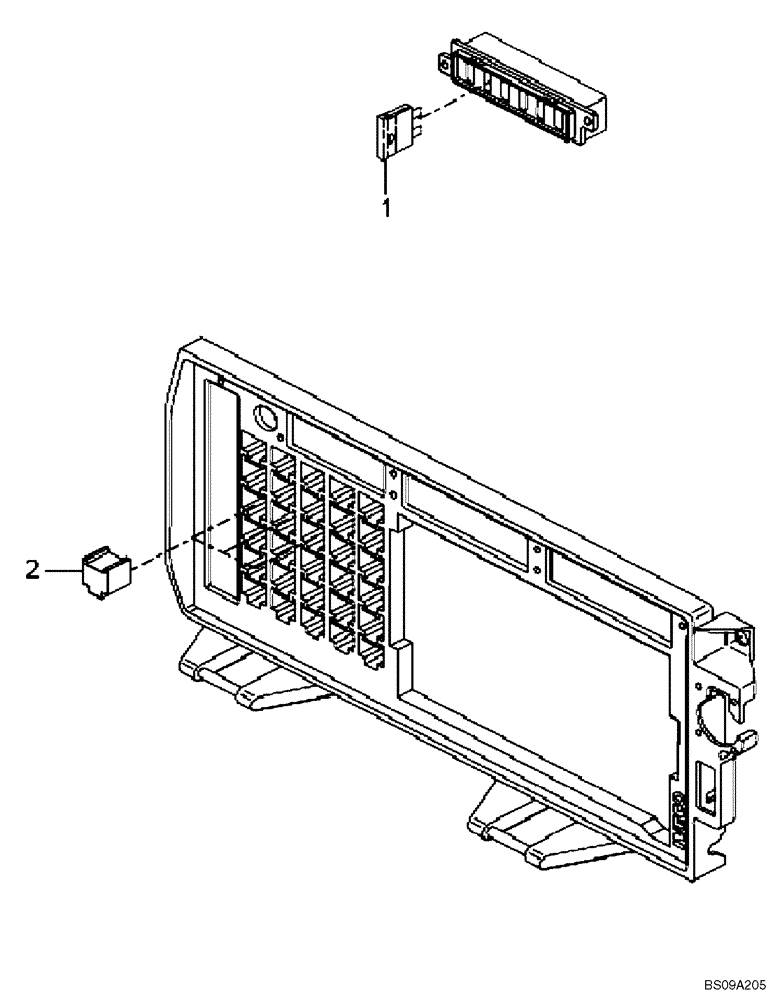 Схема запчастей Case 330B - (67A00002078[001]) - ELECTRICAL, SIDE WIPERS (P.I.N. HHD0330BN7PG57000 AND AFTER) (84189247) (13) - Electrical System / Decals