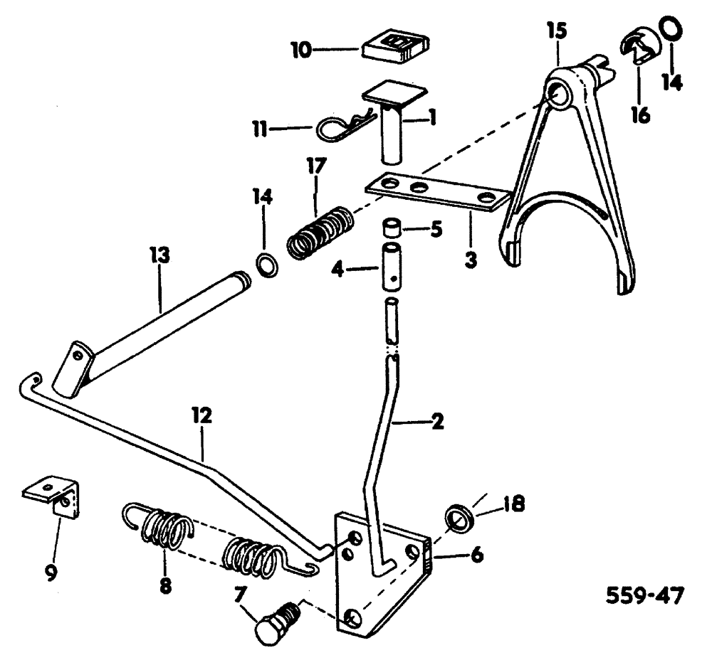 Схема запчастей Case 3400 - (029) - DIFFERENTIAL LOCK (27) - REAR AXLE SYSTEM