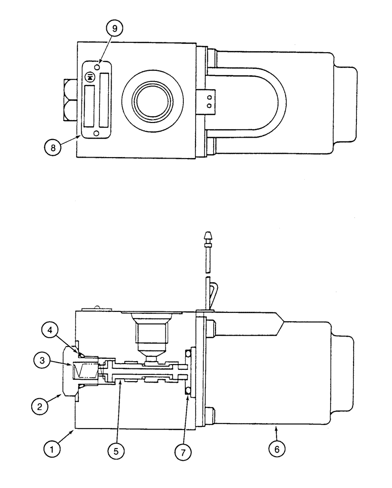 Схема запчастей Case 9020 - (8-054) - 150844A1 SOLENOID VALVE (08) - HYDRAULICS