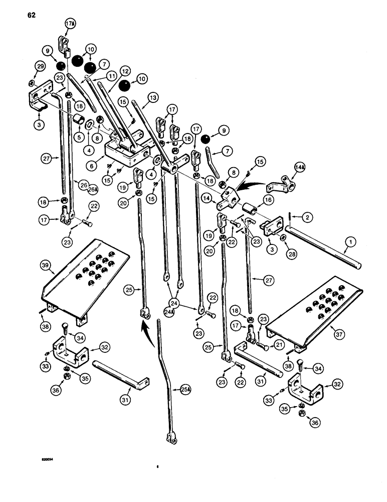 Схема запчастей Case 35WL - (62) - BACKHOE CONTROLS 