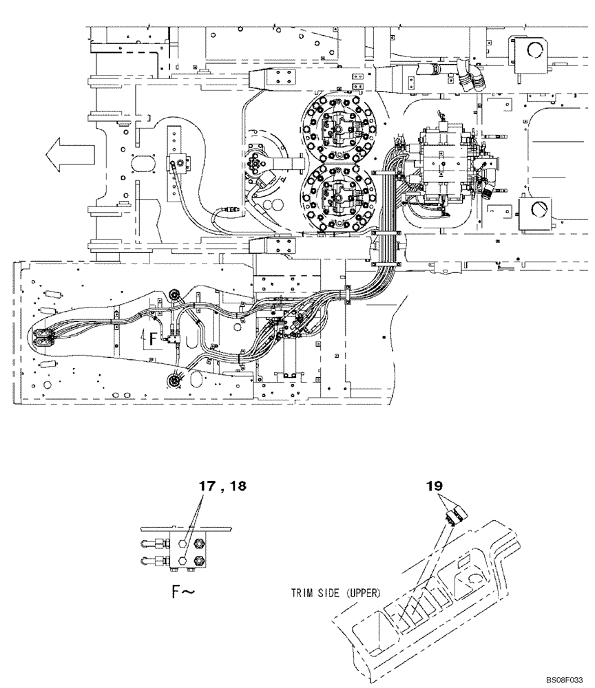 Схема запчастей Case CX700B - (08-67E) - PLUG (08) - HYDRAULICS