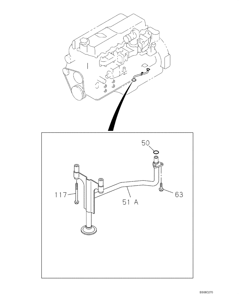 Схема запчастей Case CX350B - (02-31) - STRAINER (02) - ENGINE