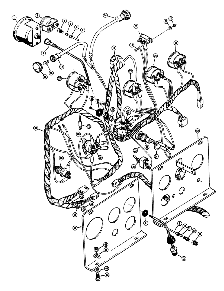 Схема запчастей Case 680CK - (046) - INSTRUMENT PANEL (55) - ELECTRICAL SYSTEMS