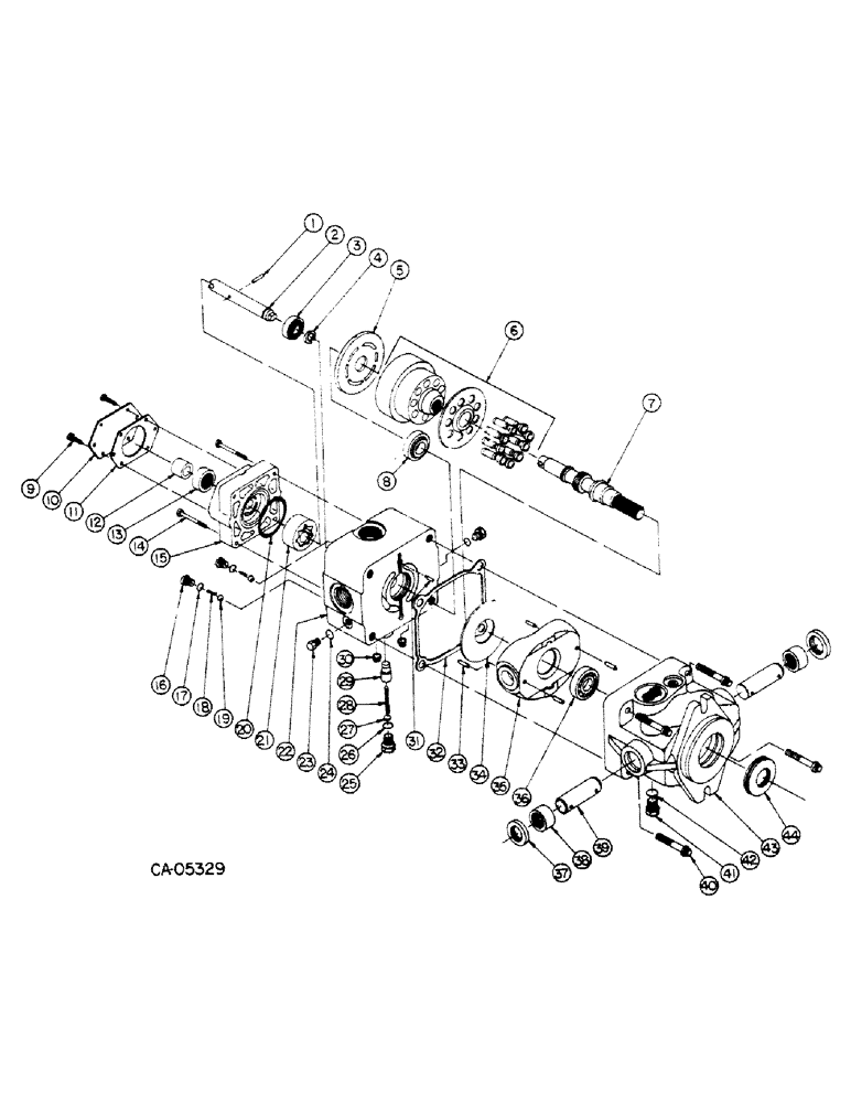 Схема запчастей Case 4150 - (10-22) - HYDRAULICS, HYDROSTATIC PUMP, LOADER (07) - HYDRAULICS