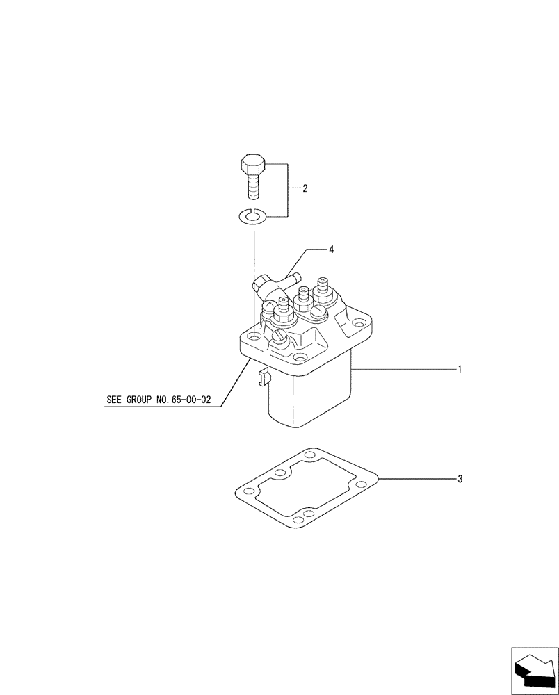 Схема запчастей Case CX17B - (08-022[01]) - FUEL INJECTION PUMP (10) - ENGINE